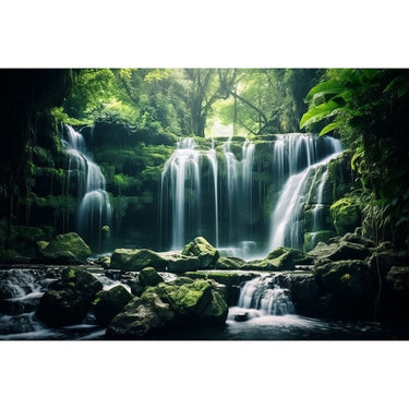 Waterfall canvas Feng Shui